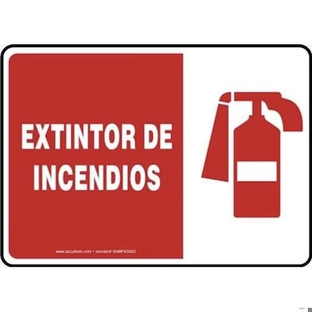 Accuform SAFETY SIGN FIRE EXTINGUISHER SHMFXG423XL SHMFXG423XL
